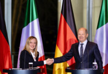 Giorgia Meloni a Berlino