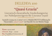 Cent’anni dal Nobel a Grazia Deledda: a Francoforte si celebra la grande scrittrice sarda
